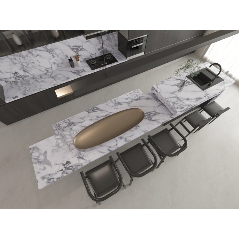 (image for) SOLSTONE Quartz Full Slab 126" x 63" 3cm - Riverstone