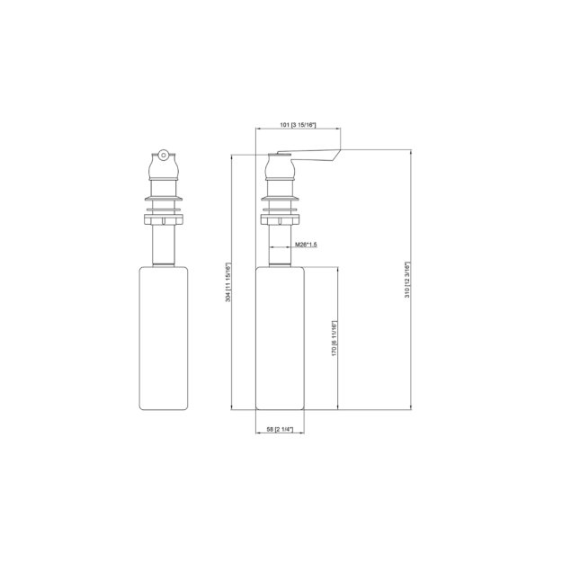 (image for) PELICAN Soap Dispenser - Brushed Nickel