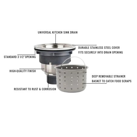 (image for) PELICAN Stainless Steel Deluxe Strainer - Gunmetal Black