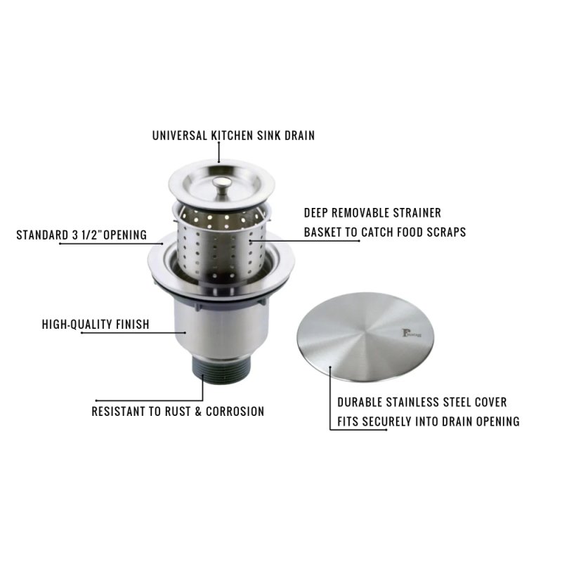 (image for) PELICAN Stainless Steel Decorative Strainer - Satin Brushed