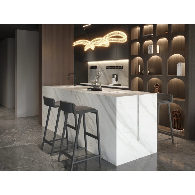 (image for) SOLSTONE Quartz Full Slab 126" x 63" 3cm - Strassa