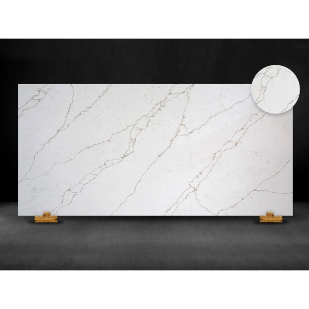 (image for) SOLSTONE Quartz Full Slab 126" x 63" 3cm - Venezia