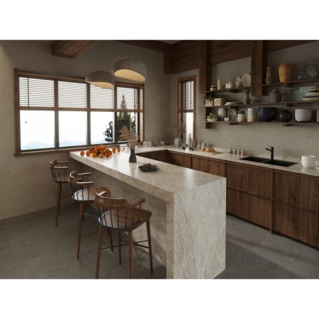 (image for) SOLSTONE Quartz Full Slab 126" x 63" 3cm - Virelle