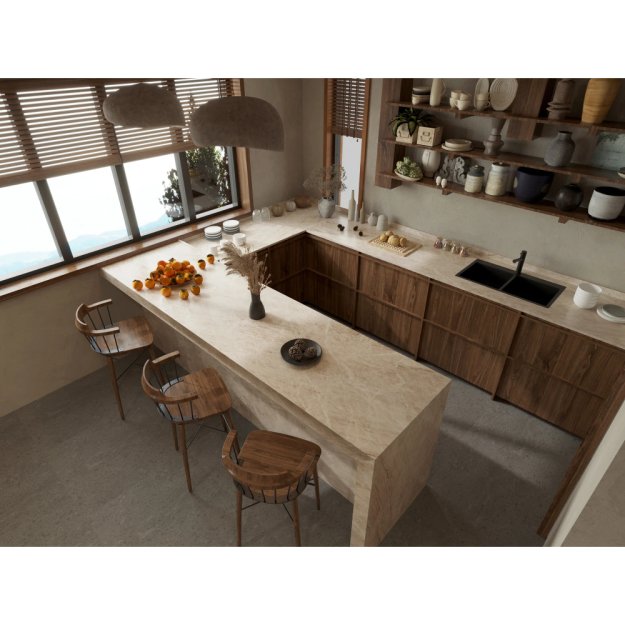 (image for) SOLSTONE Quartz Full Slab 126" x 63" 3cm - Virelle