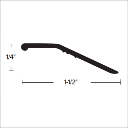 Futura CM 312 1-1/2" Standard Binder Bar w/Fasteners 12' Length - Gunstock