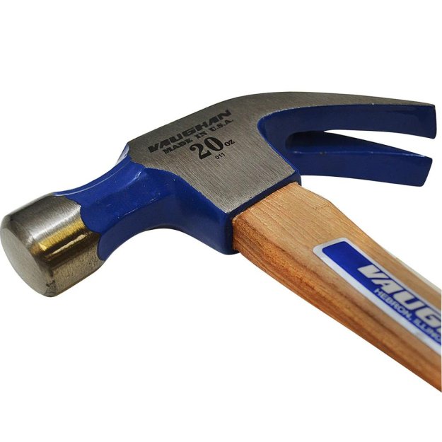 (image for) VAUGHAN 10503 20 oz. Wood Curved Claw Hammer