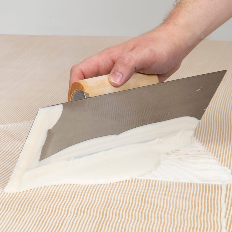 (image for) CAPITOL 115110 Professional Flooring Adhesive Trowel – 1/16" x 1/16" x 1/16" Square-Notch