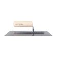 (image for) CAPITOL 115111 Professional Flooring Adhesive Trowel – 1/8" x 1/8" x 1/16" Flat-Top V-Notch