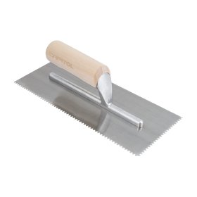 CAPITOL 115111 Professional Flooring Adhesive Trowel – 1/8" x 1/8" x 1/16" Flat-Top V-Notch
