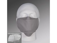 ALTA 19223 FILTER POCKET Face Masks w/ Head Straps & Nose Bridge Plus Filter Packs - Gray