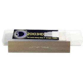 Better Tools 20103HD 4" Extra Heavy Duty Scraper Blades - 10 Pack