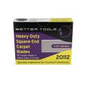 (image for) Better Tools 20112 .015" Silver Heavy-Duty Square End Carpet Blades - 10 Pack