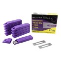 (image for) Better Tools 20112 .015" Silver Heavy-Duty Square End Carpet Blades - 10 Pack