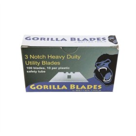 Better Tools 20209 3 Notch Heavy Duty Utility Blades - 10 Pack
