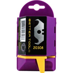Better Tools 20308 2-Notch Large German Hook Blades - 100 Pack