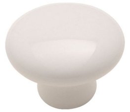 Allison Value 1" Ceramic Knob - White