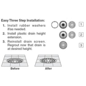 EXTEND-O-DRAIN 2375 2-3/8" Drain Height Extension Kit