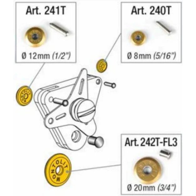 (image for) MONTOLIT 242T-FL3 20 mm Titanium Carbide Scoring Wheel for FL3