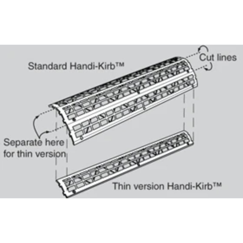 (image for) MARK E. INDUSTRIES 283 Handi-Kirb Wheelchair Accessible Shower Curb