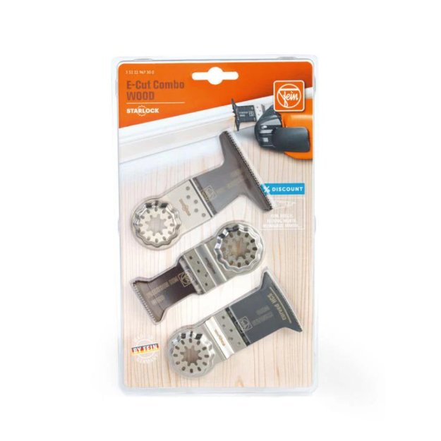 (image for) Fein 35222967300 E-Cut Combo Wood Kit - Starlock Mount