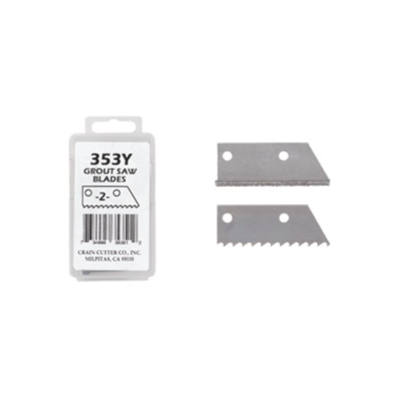 CRAIN 353Y Grout Saw Replacement Blades - 2 Pack