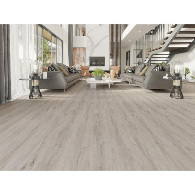 (image for) Maxxi Floors Aquabella Rigid Core SPC 9″ x 60″ Luxury Vinyl Plank - Steel Grey Oak SQ7365298