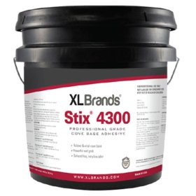 XL Brands Stix4300 Professional Grade Cove Base Adhesive - 4 Gal