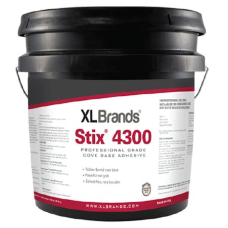 (image for) XL Brands Stix4300 Professional Grade Cove Base Adhesive - 4 Gal