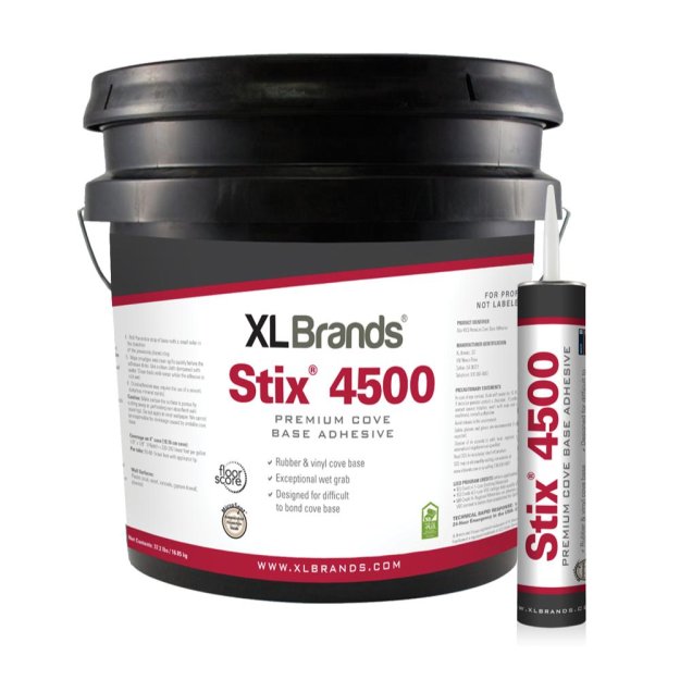 (image for) XL Brands Stix4500 Premium Cove Base Adhesive - 30 Oz