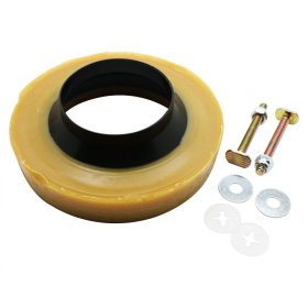 BIHUI WRS150 Reinforced Wax Toiltet Bowl Gasket w/ Flange and Bolts