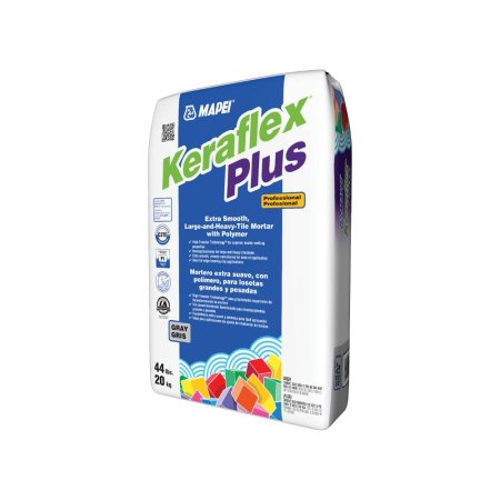 (image for) Mapei Keraflex Plus Professional, Extra Smooth, Large-and-Heavy-Tile Mortar with Polymer - Gray 50 Lb
