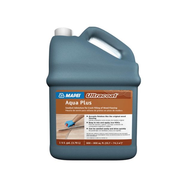 (image for) MAPEI Ultracoat Aqua Plus Sawdust Admixture for Crack Filling of Wood Flooring - 1 Gal