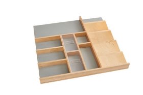 Rev-A-Shelf 4VCOS-22-1 Vanity Cosmetic Drawer Organizer Base Tray - Natural