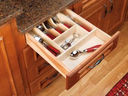 Rev-A-Shelf 14-5/8" Wide Trimmable Cutlery Tray - Natural