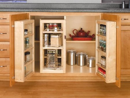 (image for) Rev-A-Shelf 25" Single Pantry Swing Out w/Hardware - Natural