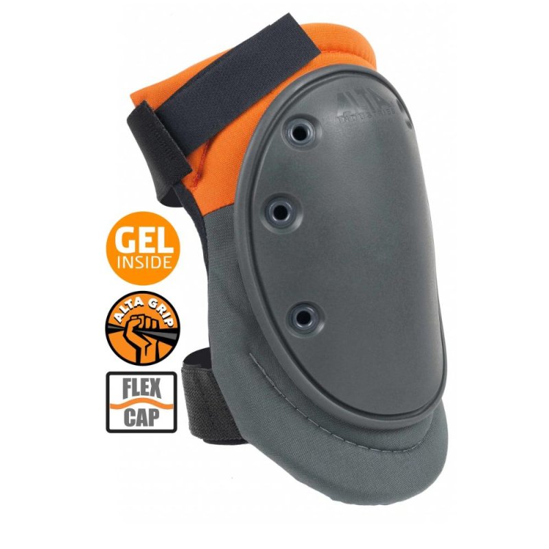(image for) ALTA 50450.50 AltaFLEX Gel Insert Flexible Gray & Orange Cap AltaGrip Knee Pads