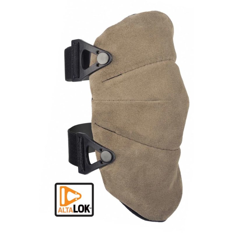 ALTA 50705 AltaSOFT Industrial Capless Knee Pads - AltaLOK Grey Suede