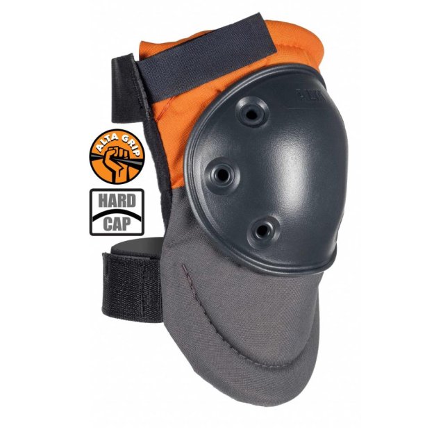 (image for) ALTA 50900.50 AltaPRO Hard Cap Industrial Knee Pads - AltaGRIP Orange & Gray