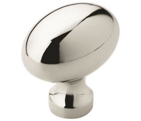 Allison Value 1-3/8" Oval Knob - Polished Chrome