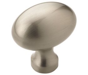 Allison Value 1-3/8" Oval Knob - Satin Nickel