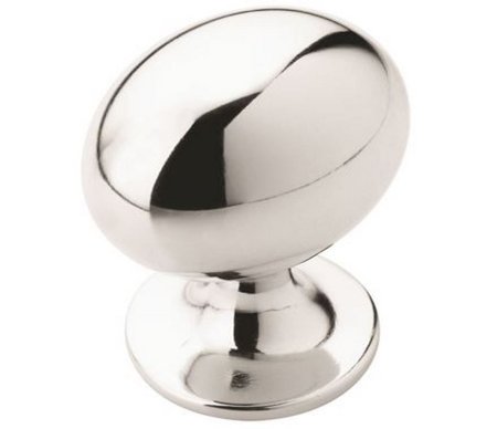 (image for) Allison Value 1-3/8" Oval Knob - Polished Chrome