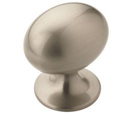 Allison Value 1-3/8" Oval Knob - Satin Nickel