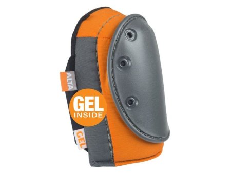 (image for) ALTA 56200.50 AltaGUARD Hard cap Industrial Knee Pads w/ Gel Insert - AltaGRIP Orange & Gray