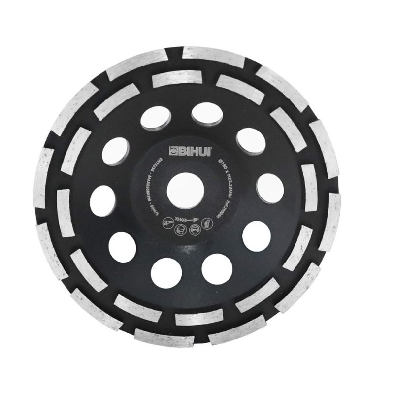 BIHUI DCWD7 Dual-Row Grinding Cup Wheel - 7\"
