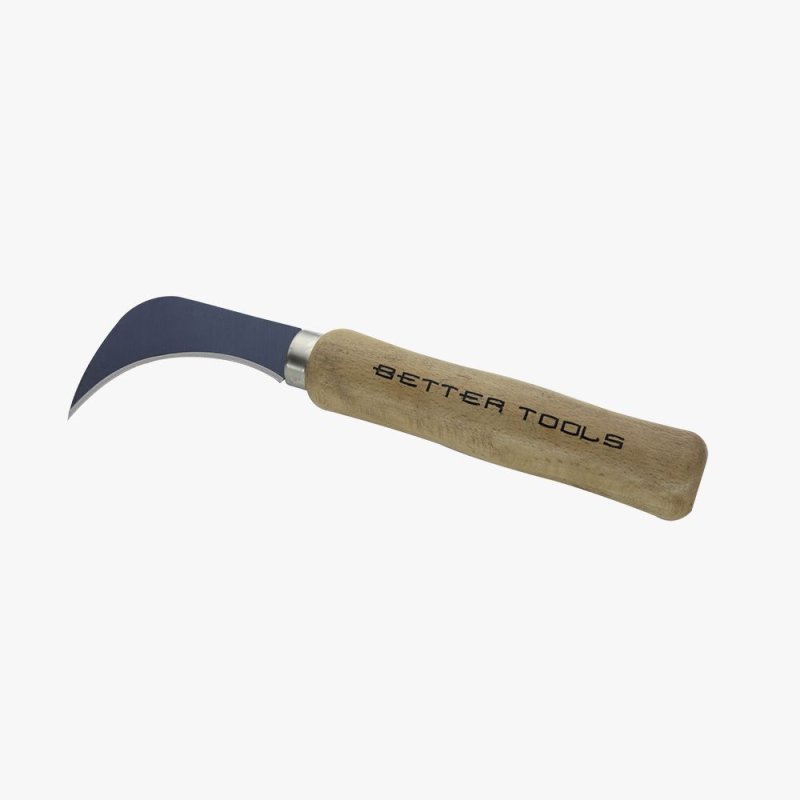 (image for) Better Tools 70520 Linoleum Knife - Wood Handle