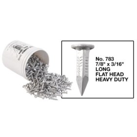 CRAIN 783 7/8" x 3/16" Long Flat Head HD Aluminum Drives - 1 Lb. Jar