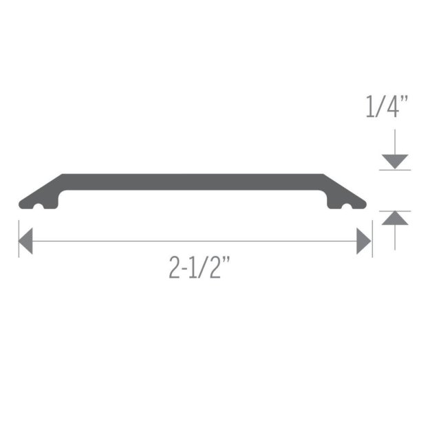 (image for) M-D PRO 2-1/2" Aluminum Smooth-Top Threshold