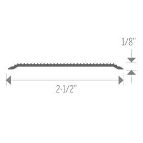 M-D PRO Aluminum Ribbed Threshold