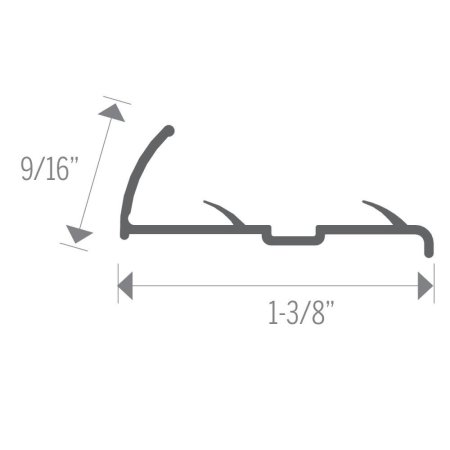 (image for) MD PRO 9/16" Aluminum Tapdown Residential - Antique Bronze ( HAB )