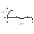 (image for) MD PRO 9/16" Aluminum Tapdown Residential - Gold Anodized ( HGA )
